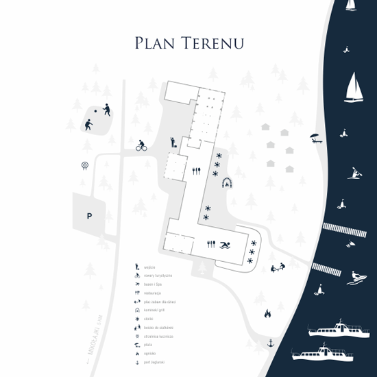 Plan Terenu | Robert's Port **** Hotel SPA Mazury